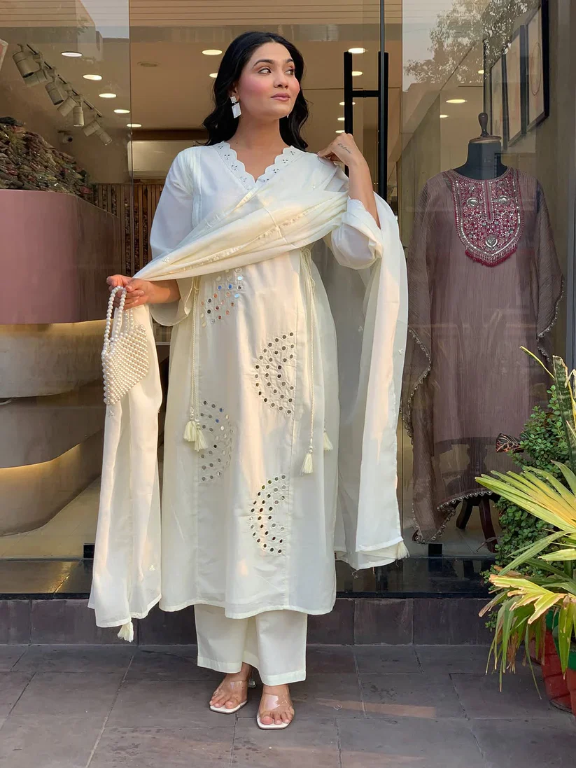 Mirror Work Elegant Ethnic Wear for Women - Image 3